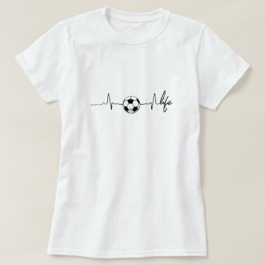 サッカー好きTシャツ Tシャツ (デザイン正面)