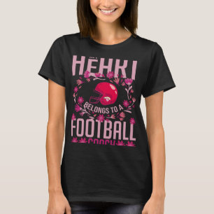 サッカー妻ガールフレンド引用文ゲームコーチプレーヤー Tシャツ