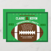 サッカー婚約パーティ招待状 招待状 (正面/裏面)