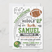 サッカー子供の誕生日招待状 招待状 (正面)