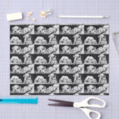 "サッカー子犬"の英国のブルドッグのコラージュ 薄葉紙 (クラフト)