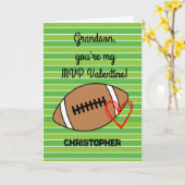 サッカー孫バレンタインデー カード (黄色い花)