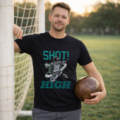 サッカー宇宙飛行士シュートハイ宇宙キック Tシャツ
