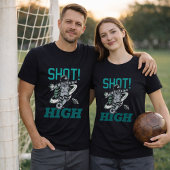サッカー宇宙飛行士シュートハイ宇宙キック Tシャツ