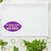 サッカー実在選手衣服パープル キッチンタオル (折り畳み)