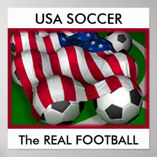 サッカー実在USAのポスター ポスター
