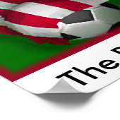 サッカー実在USAのポスター ポスター (角)