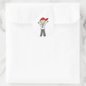 サッカー審判シール ラウンドシール (バッグ)