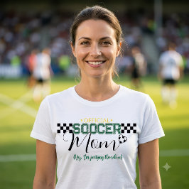 サッカー審判判定するユーモア溢れる公式サッカーママアート トライブレンドＴシャツ
