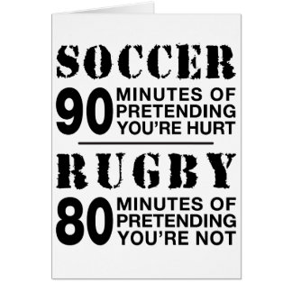 サッカー対ラグビー