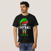 サッカー小妖精や小人クリスマスファミリーマッチングパジャマ小妖精や小人 Tシャツ (正面フル)