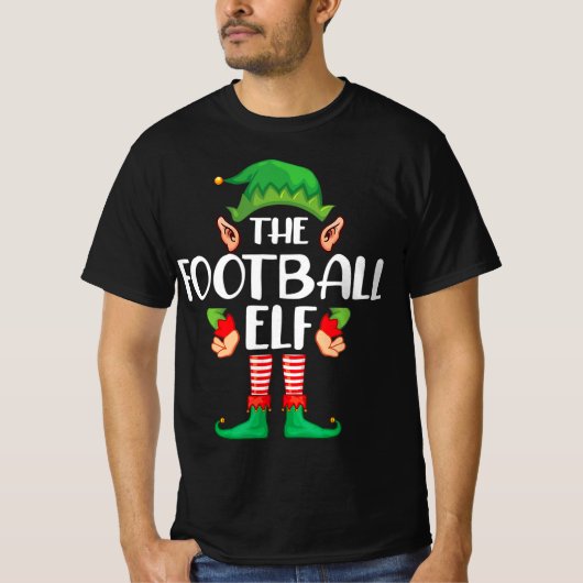 サッカー小妖精や小人マッチングファミリーグループクリスマスパーティー Tシャツ (正面)