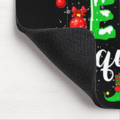 サッカー小妖精や小人分隊おもしろいクリスマス小妖精や小人サッカー遊 マウスパッド (コーナー)