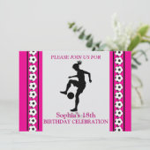 サッカー少女の誕生日パーティー、サッカー選手 招待状 (スタンド正面)