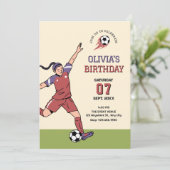 サッカー少女 招待状 (スタンド正面)