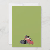 サッカー少女 招待状 (裏面)