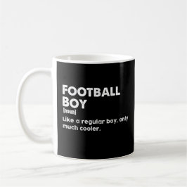 サッカー少年おもしろい定義サッカー愛好家 コーヒーマグカップ