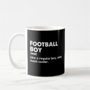 サッカー少年おもしろい定義サッカー愛好家 コーヒーマグカップ