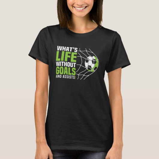 サッカー少年のいないゴール生活とは Tシャツ (正面)