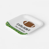 サッカー少年の最初の誕生日パーティー ペーパープレート (傾斜あり)