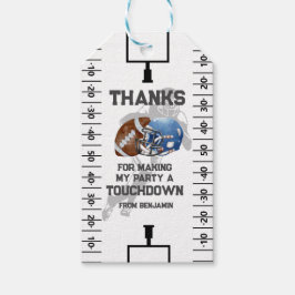 サッカー少年の誕生日パーティーの好意 ギフトタグ
