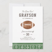 サッカー少年の誕生日パーティーへの招待 招待状 (正面)