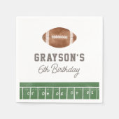 サッカー少年の誕生日パーティー スタンダードカクテルナプキン (正面)