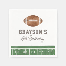 サッカー少年の誕生日パーティー スタンダードカクテルナプキン