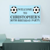 サッカー少年の誕生日|時カスタム代 横断幕 (トレードショー)