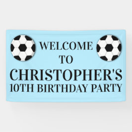 サッカー少年の誕生日|時カスタム代 横断幕