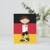 サッカー少年はがき ポストカード (スタンド正面)