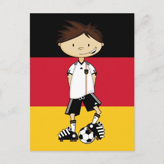 サッカー少年はがき ポストカード (正面)