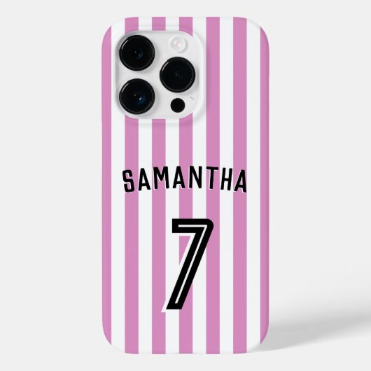 サッカー少年カスタム選手&ナンバーズ Case-Mate iPhoneケース (裏面)