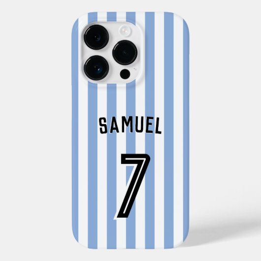 サッカー少年カスタム選手&ナンバーズ Case-Mate iPhoneケース (裏面)