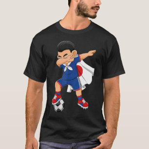 サッカー少年ジャパン・サッカー国旗の子ども Tシャツ
