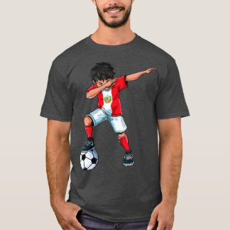 サッカー少年ペルー – ペルーのサッカーギフトf tシャツ