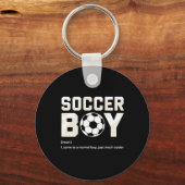 サッカー少年定義 キーホルダー (正面)