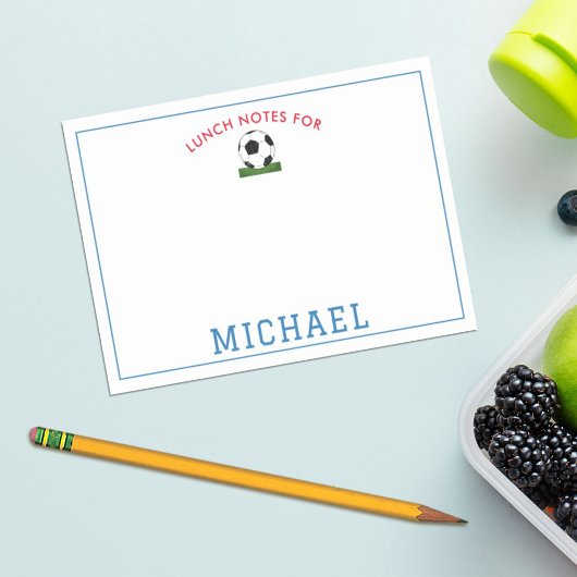 サッカー少年用オリジナルランチボックス ポストイット
