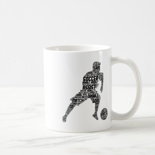 サッカー少年男子キッズ コーヒーマグカップ (右)