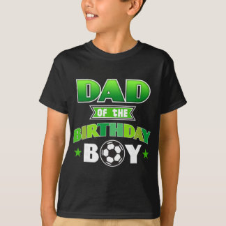 サッカー少年誕生日お父さん サッカーパーティー 家族愛 Tシャツ