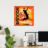 サッカー少年1 ポスター (ホームオフィス)