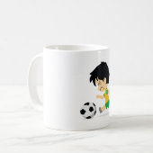 サッカー少年 コーヒーマグカップ (正面左)
