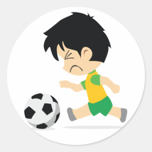 サッカー少年 ラウンドシール