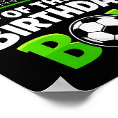 サッカー少年 誕生日のお兄ちゃん ファミリーTシャツ ポスター (角)