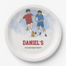 サッカー少年 誕生日招待状テンプレート