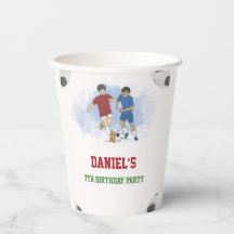 サッカー少年 誕生日招待状テンプレート