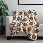 サッカー市松模様にスポーツパターン（の模様が）ある フリースブランケット