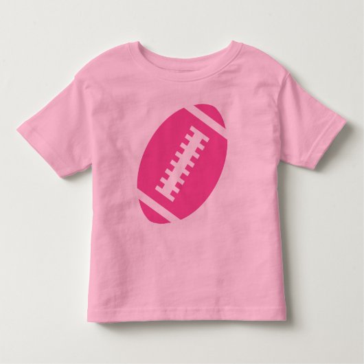 サッカー幼児ピンク | フロントピンクサッカー トドラーTシャツ (正面)