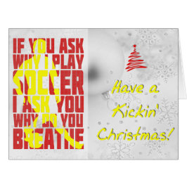 サッカー引用文クリスマスカードホリデーカード