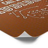 サッカー引用文時の人生はブリッツのサインプリント ポスター (角)